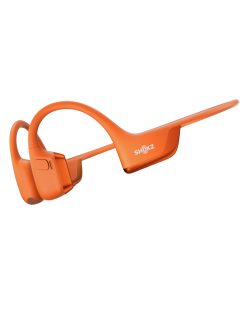 SHOKZ Casque à Conduction Osseuse OpenRun Pro 2, Écouteurs sans Fil Bluetooth 5.3, Microphones Réducteurs de Bruit, Étanchéité IP55, 12h d'Autonomie, Charge Rapide USB-C, Orange
