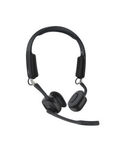 SHOKZ Casque à conduction osseuse OpenMeet, casque Bluetooth ouvert avec double micro antibruit, écouteurs sans fil pour travail, appels, réunions, Bluetooth 5.4, autonomie de 15 heures, charge rapide